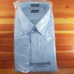 Vintage 70's Original Courchevel New York Silcron Men's Dress shirt size 16.5-34